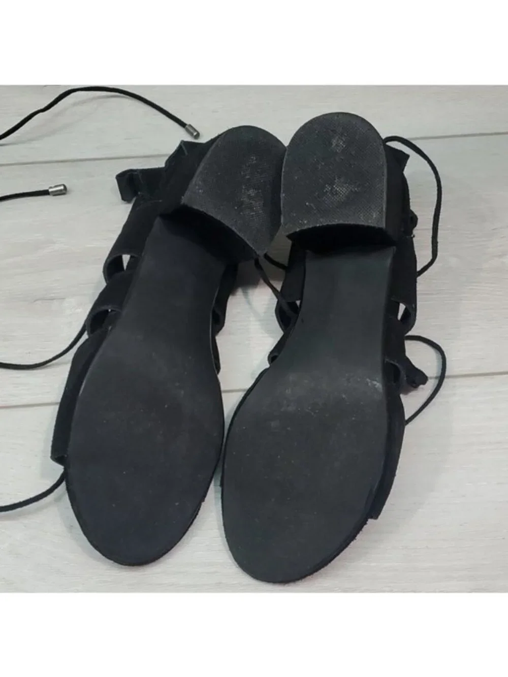 Steve Madden Women HydII Gladiator Lace Up Heels Shoes sz 8M